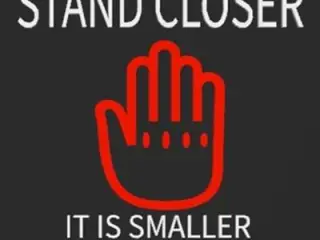 Stand Closer Wall Sign