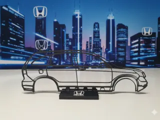 3rd Gen Honda CR-V Silhouette with Stand