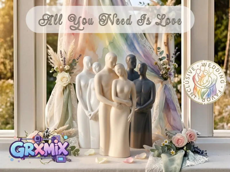 Tudo o que você precisa é amor. Lembrança de casamento