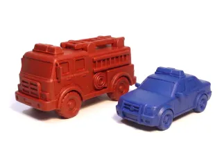 Toy Fire Truck and Police Car