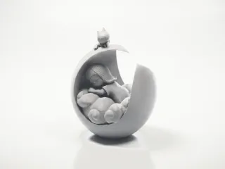 Moon Bed Baby Nursery Decor 3D Printable