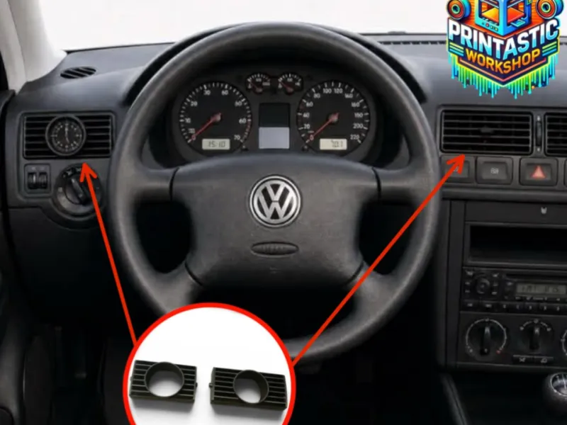 КРЕПЛЕНИЕ ПРИБОРА 52 ММ В ВОЗДУХОВОД VOLKSWAGEN GOLF 4 (MK4)