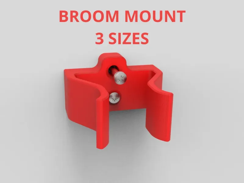 Крепление / Держатель для метлы, 3 размера
