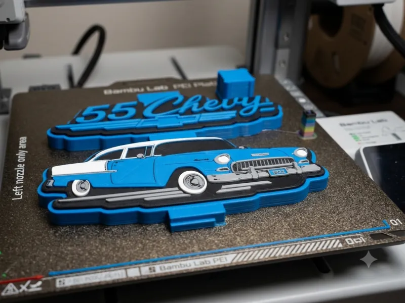 55 Chevy Motorhaubenstütze