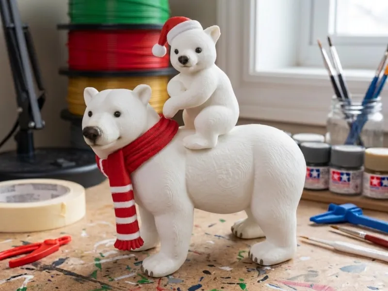 orso polare di Natale