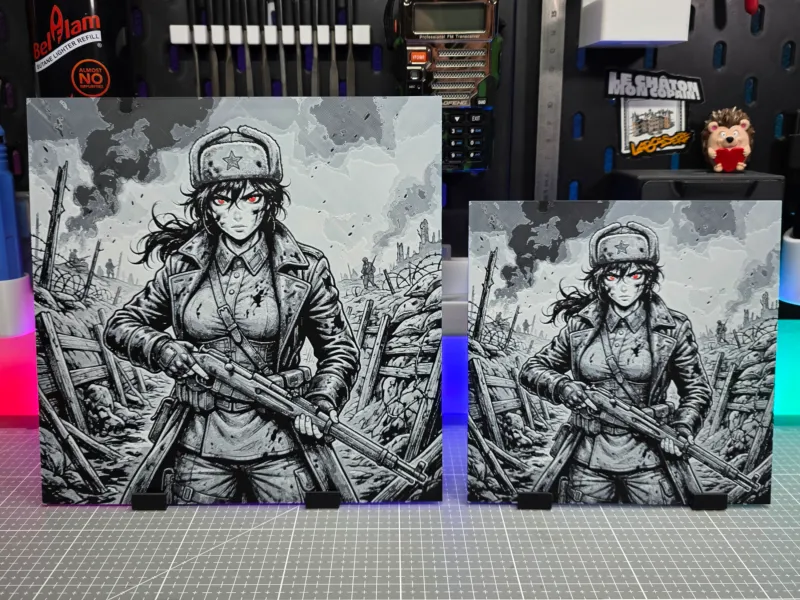 Girl Anime Mosin - Hueforge - 4 Colors