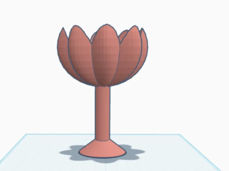 Flower wineglass