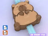 Straw Topper cute capybara-0