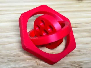 Gimbal Fidget — Two-Axis Print-in-Place Desk Toy | NoSupport