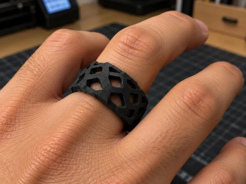 Obsidian Grid Band Ring – Noah0x03
