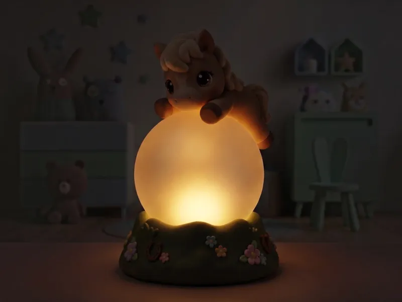 Cute Pony Moon Lamp | Baby Horse Night Light