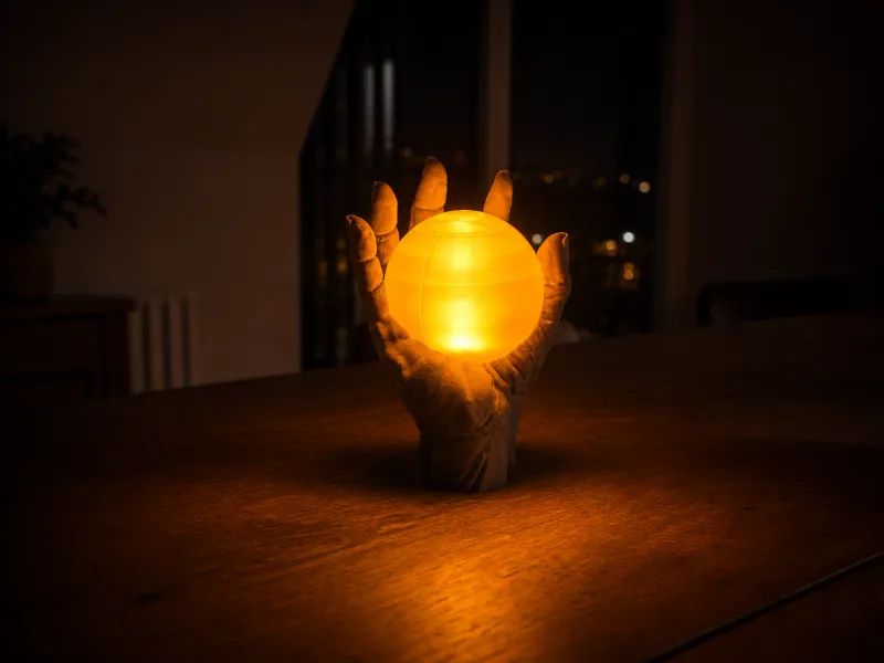 Sorcerers Hand - LED Orb Lamp