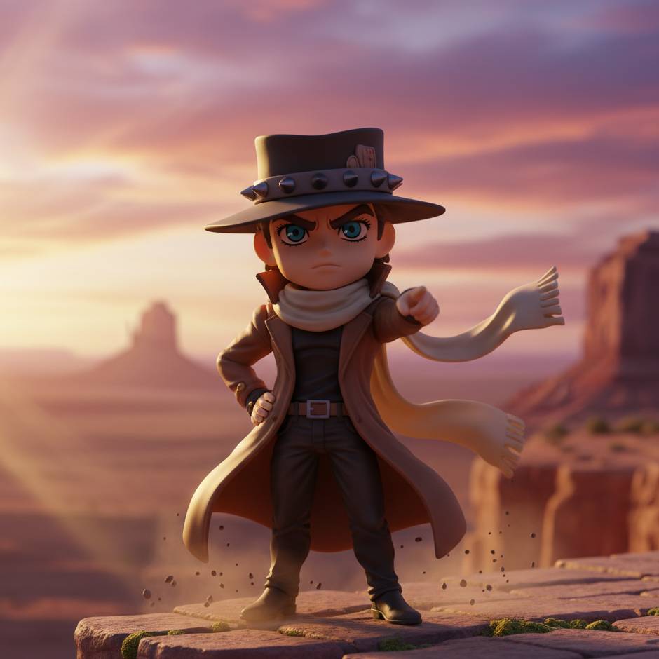 Robert Speedwagon Chibi JoJo’s Bizarre Adventure Figure