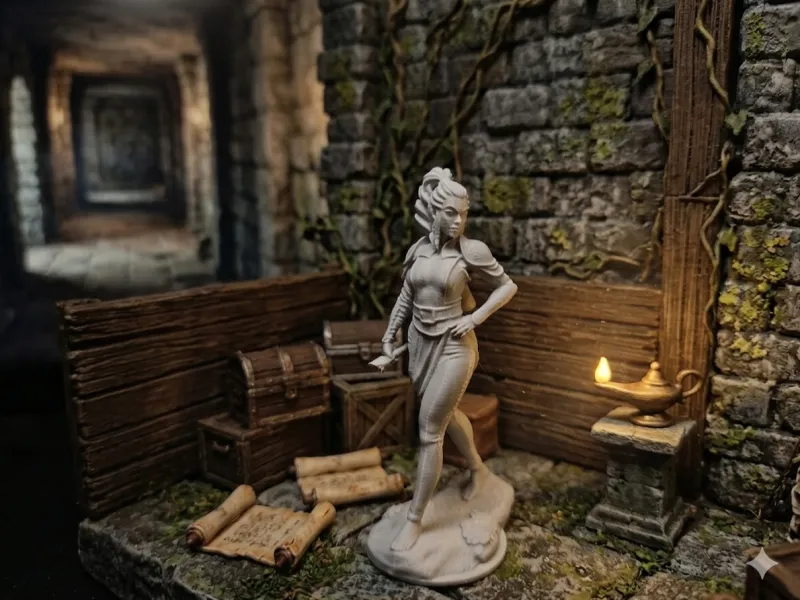 Mulher Exploradora de Fantasia
