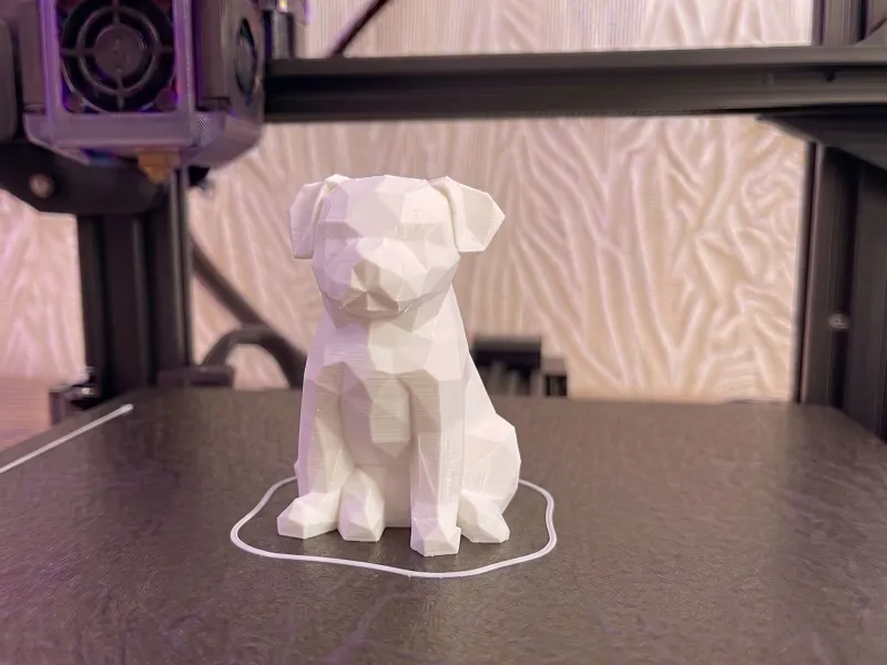 Boxer cachorro Lowpoly