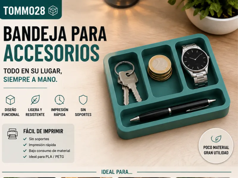 Bandeja para accesorios/Minimal Valet Tray | Desk Organizer