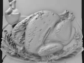 turkey on the Christmas table 2