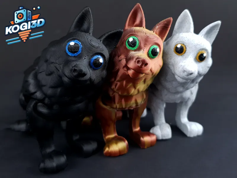 Brinquedo de Lobo Flexível Articulado