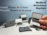 MacBook Articulated Keychain (Print in Place)-0