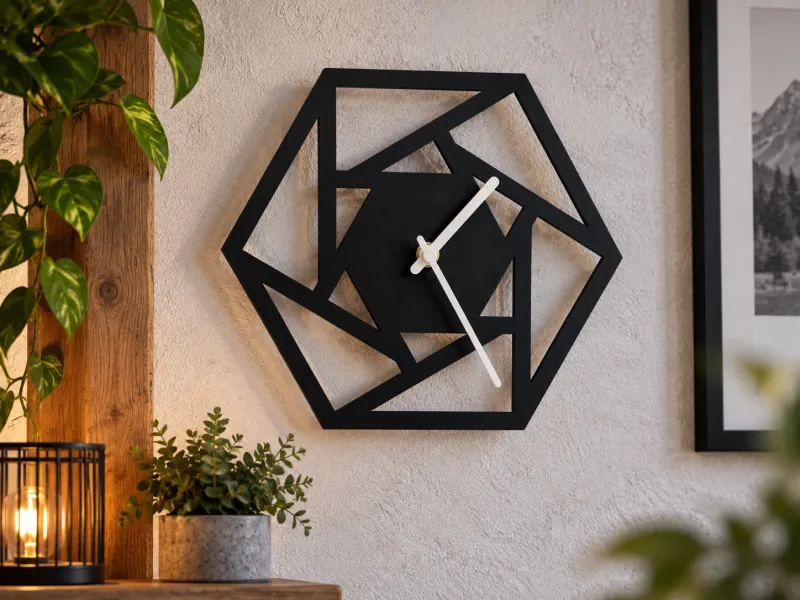 Geometric Wall Clock