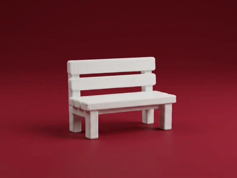 Park Bench 3D Model