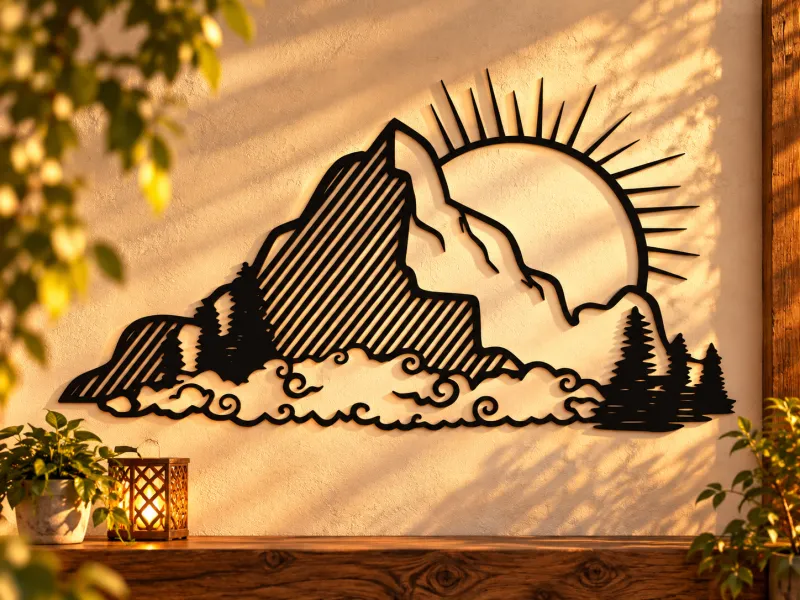 WallArt Nature Sun Clouds
