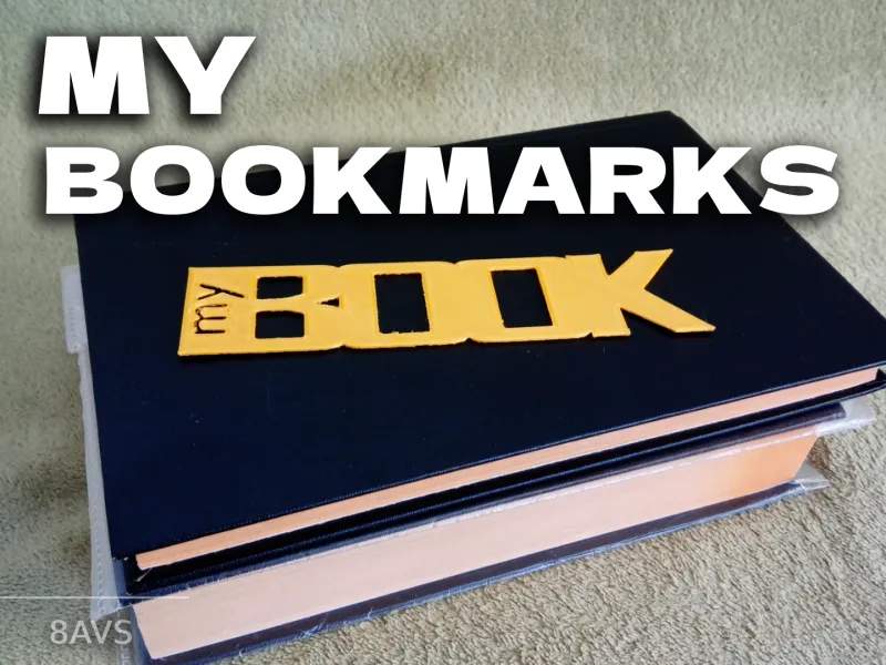 📖 "My BOOK" Bookmark – Read with Style! ✨