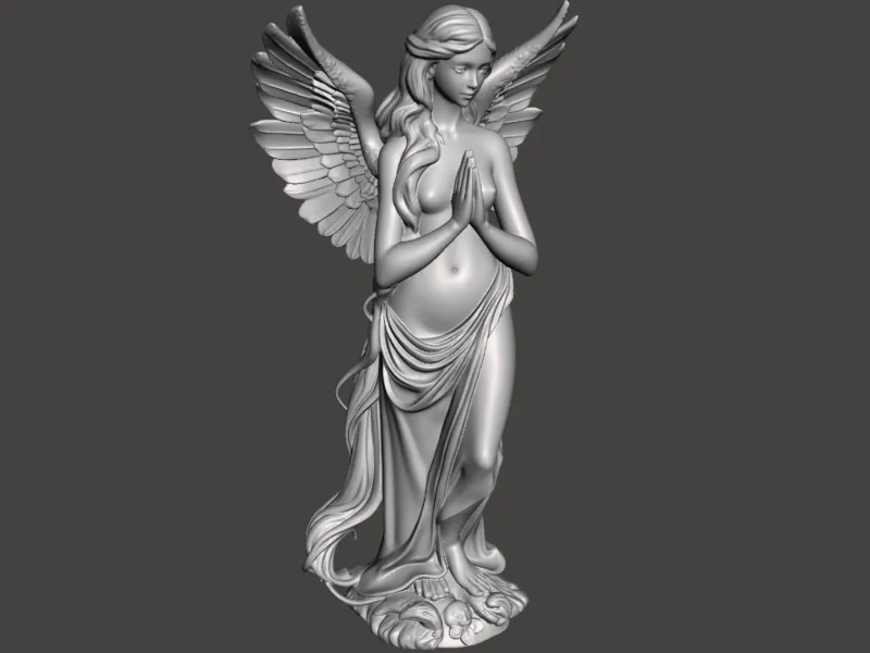 Nude Angel Praying  Skulpture CR
