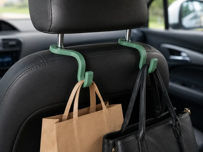Universal Car Headrest Hook & Bag Holder