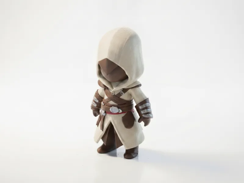 Estatueta 3D Imprimível do Assassino Altair para Jogos