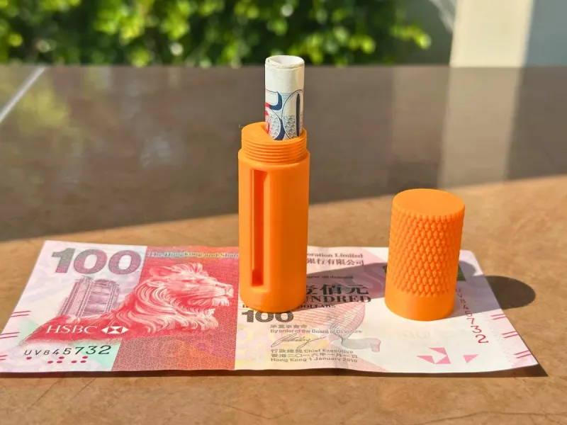 BeltSafe Tubo de Dinheiro / Cápsula Portátil de Dinheiro