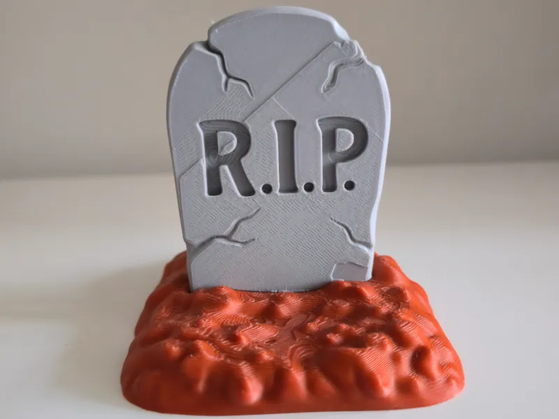 Spooky R.I.P. Tombstone – 2-Part, No CFS Needed, No Support