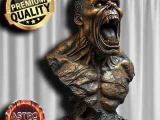 Scream Zombie Bronze Buste