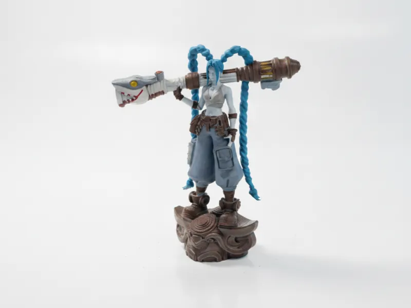 Jinx Chaotic Goddess Statue LOL Champions 3D Printable