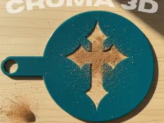 Cross stencil - Coffee