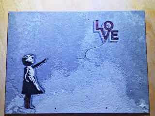 Banksy Inspired Love Hueforge