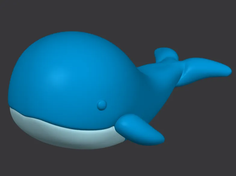 Cute whale multicolor