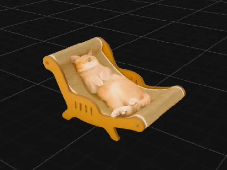 Cute Cat Hammock Bed | Cozy Pet Lounger | Cat Relaxation Fur