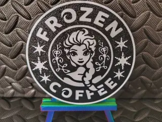 Frozen coaster coffee