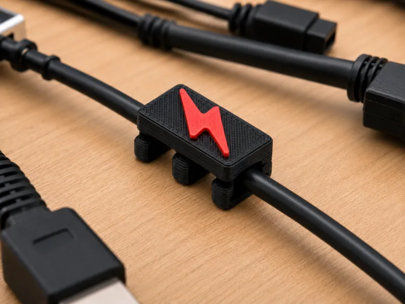 Power Cable Tag – Clip-On Cable Marker | 4 Sizes