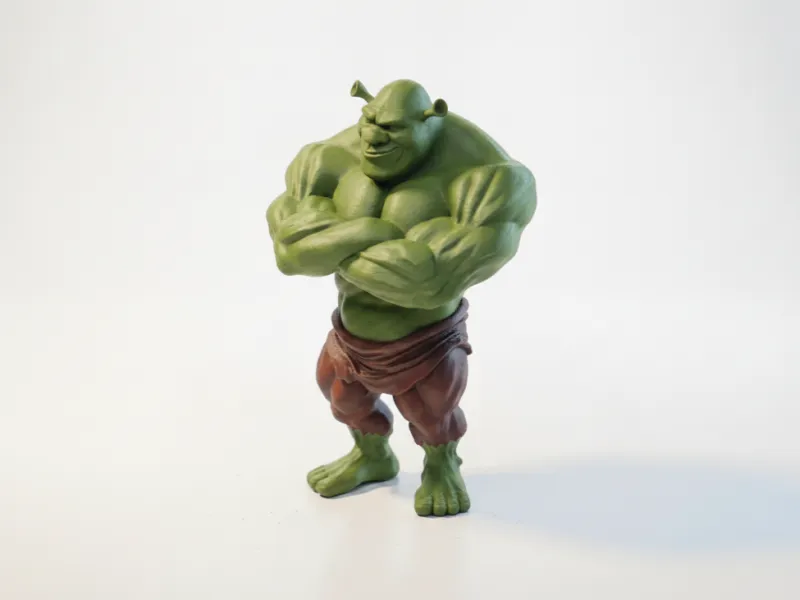 Muskulöse Shrek-Figur Sammlerstück 3D-druckbar