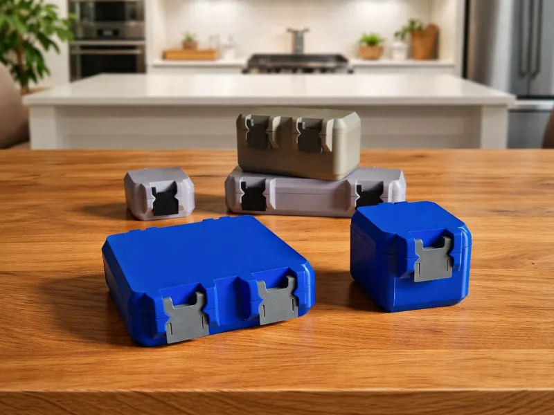 Boîtes de rangement à fermeture à pression