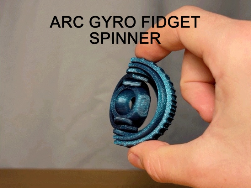 Juguete Spinner Fidget Giroscópico en Arco