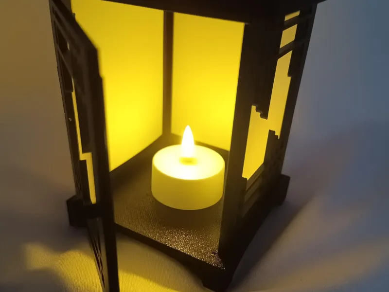 Linterna japonesa de estilo Kumiko