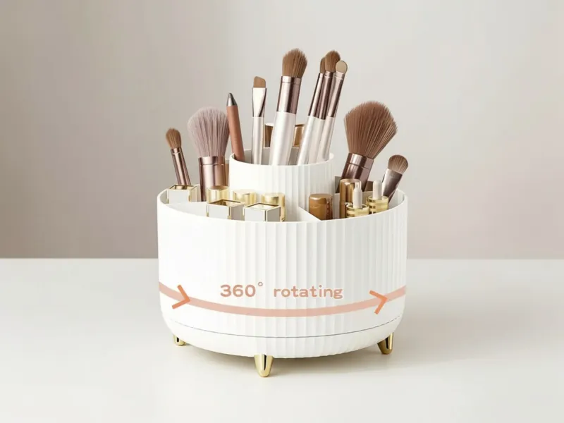 Organisateur de maquillage rotatif à 360°