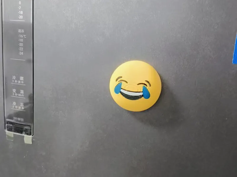 Exclusivo Online: Emojis do WeChat - Versão Montável de Ímã de Geladeira "Lágrimas de Alegria" - Sem AMS (Diâmetro de 5 cm)