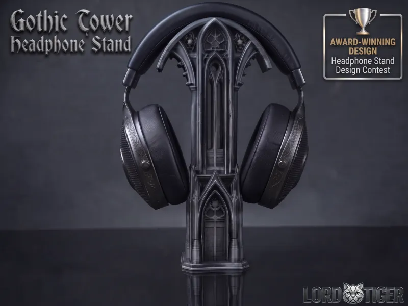 Gothic Tower Headphone Stand
