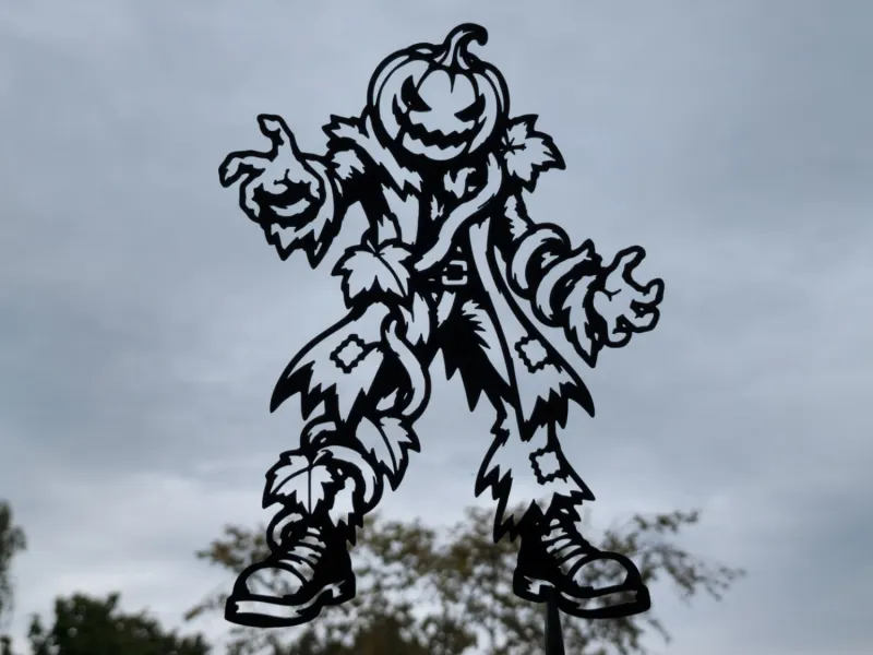 Pumpkin Head Scarecrow Halloween Wall Art