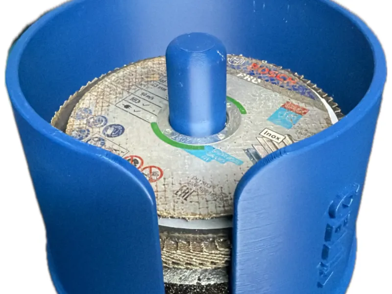 Stackable Holder for 115/22mm Angle Grinder Disks
