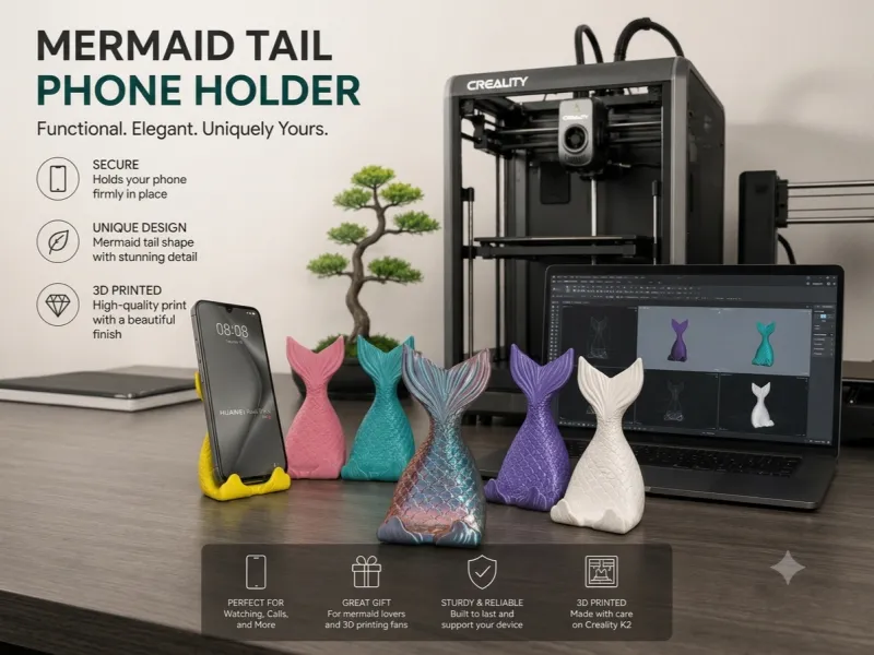 Mermaid Tail Themed Phone Stand